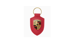 Porsche Crest Keyring - Red